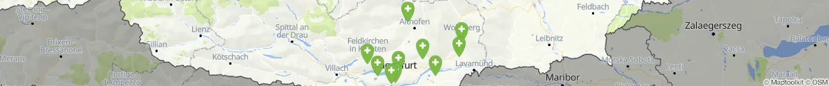 Kartenansicht für Apotheken-Notdienste in der Nähe von Friesach (Sankt Veit an der Glan, Kärnten)